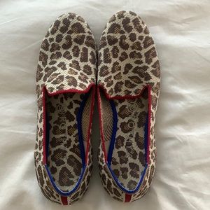 Rothy’s animal print loafers.